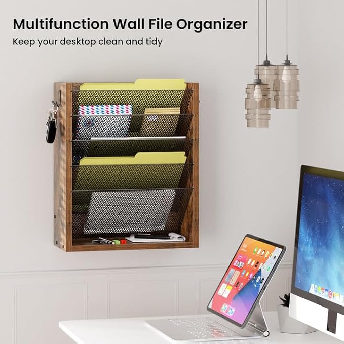 Creso hom Mail Organizer Wall Mounted, Mail Sorter - Image 3