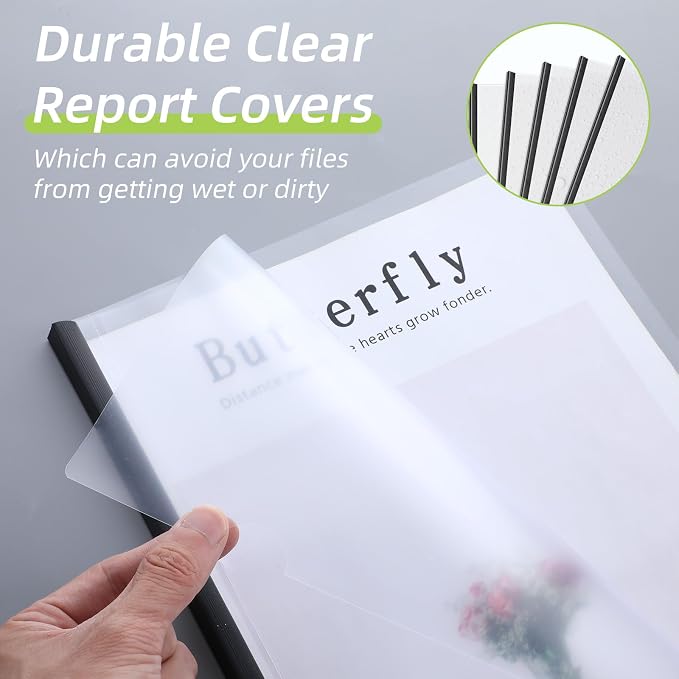 100 Pcs Clear Report Covers - Image 4