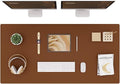 K KNODEL Large Office Leather Desk Mat, Mouse and Keyboard Pad, Computer and by K+KNODEL