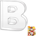 10" B Clear Acrylic Letter Charcuterie Board Box, Reusable Fillable Decorative by Esmorah