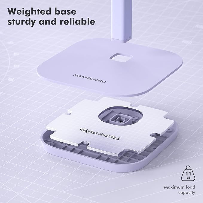 Headphone Stand, Desktop Headset Holder Heavy Base Desk Earphone Stand Aluminum - Image 4
