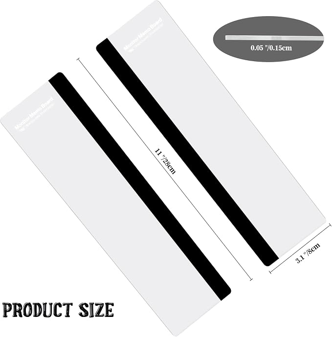 MDOZQ Office Desk Accessories 2pcs Computer Monitor Memo Board Message Board - Image 3