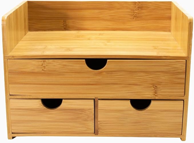 Sorbus Bamboo Desk Organizer - Image 4