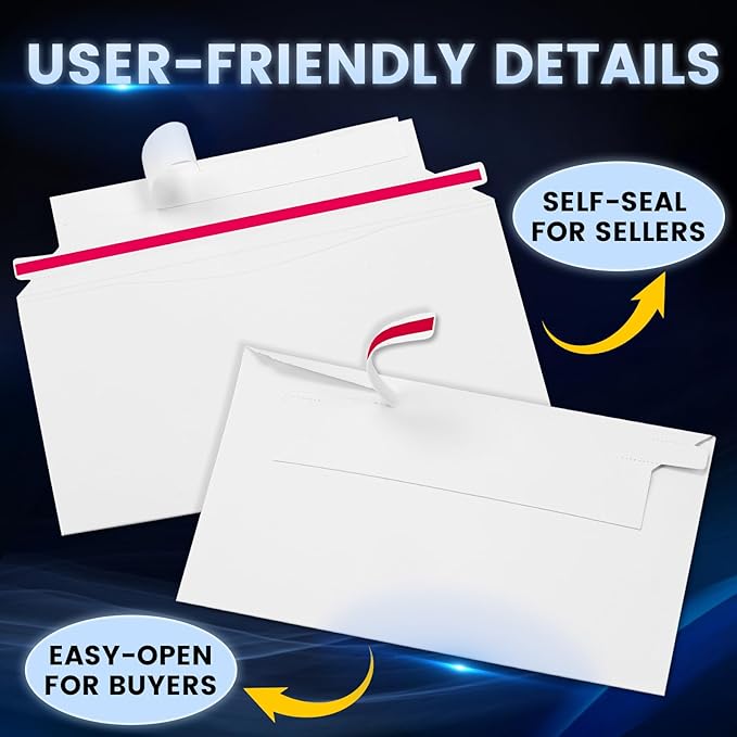 500 Pack Mailer Trading Card Envelopes，7" x 4.35" Trading Card Mailers - Image 6