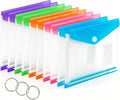 10 Pack Binder Folders with Pockets 11 Holes Expandable Dividers by Surcotto