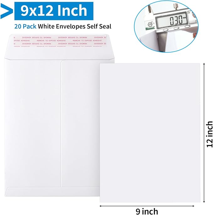 20 Pack Catalog Envelopes Self Seal, 9 x 12 Inches Catalog Mailing Envelopes - Image 2