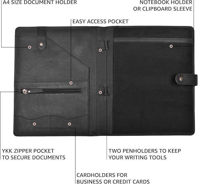 Geniune Leather Portfolio, Business Portfolio - Image 2