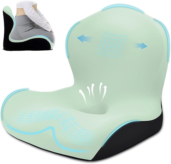 Seat Cushion, Office Chair Cushion, L-Shaped Ergonomic Car Seat Cushions by Unknown