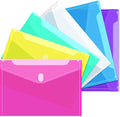Sooez 6 Pack Plastic Envelopes File Folders, Plastic Folders by Sooez
