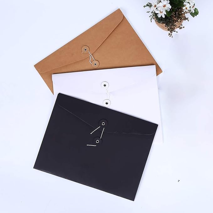 VANRA Kraft String Envelope File Folder Project Pockets File Jacket Document - Image 5