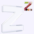 11" Acrylic Letter Charcuterie Box, Reusable Fillable Alphabet Number Shaped by RUFHVTY