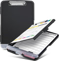 Sunnyclip Clipboard with Storage, Real Hinge Heavy Duty 8.5x11 Clipboards by Sunnyclip