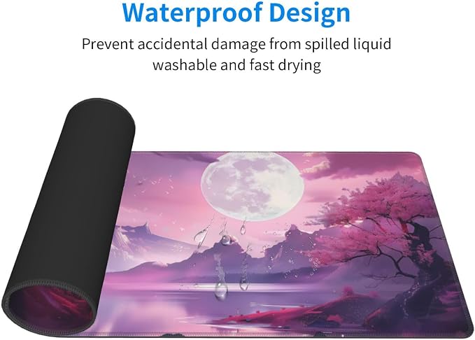 Gaming Mouse Pad Desk Pad, Extended Big Mouse Pad, 31.5x11.8 Inch Long Computer - Image 4