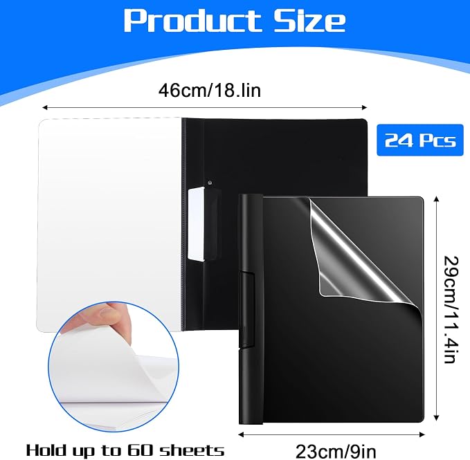 24 Pcs Clear Report Covers - Image 2