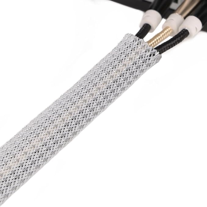 25ft PET Expandable Braided Cable Sleeve 1/4inch Pet Braided Cable Sleeve - Image 8
