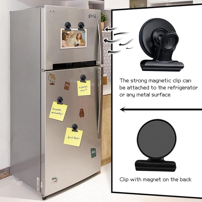Grtard 60 Pack Magnetic Clips Heavy Duty, Refrigerator Magnets, Strong Magnetic - Image 4