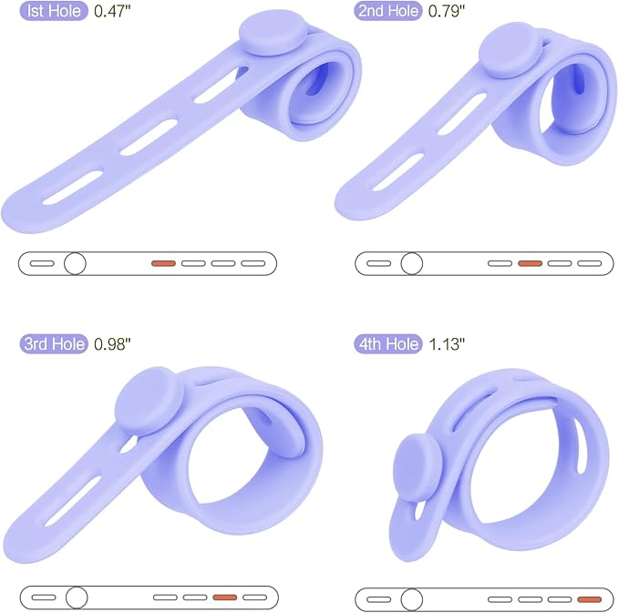 Donruby 30Pcs Silicone Cable Ties - Image 3