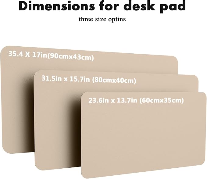 YSAGi Double-Sided Desk Pad, 35.4"x17" Leather Desk Mat, Eco Cork Desk Pad - Image 8