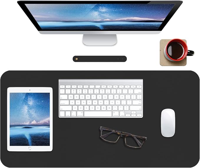 Boutilon Leather Desk Pad Protector, Laptop Desk Pad, Office Mouse Mat - Image 9