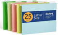 Oxford Hanging File Folders, 25 Pack, Letter Size, 5 Pastel Colors, 5 Tab by Oxford