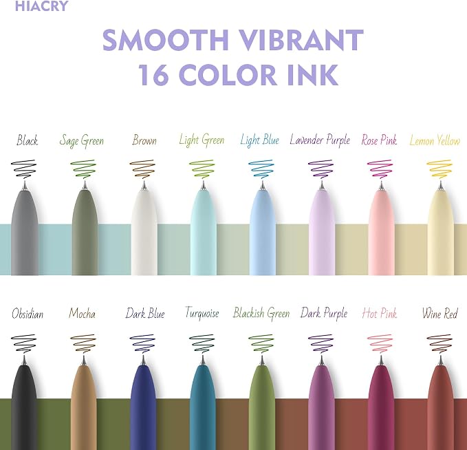 Hiacry 16Pcs Colorful Gel Pens - Image 6
