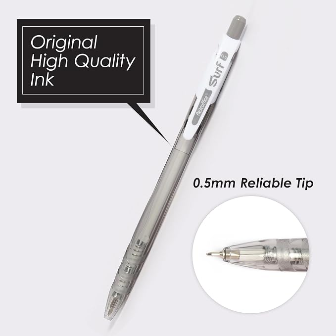 FLEXOFFICE Ballpoint Pens, 0.5mm Fine Point, Smooth Ink Pens, Ball point Pens - Image 2