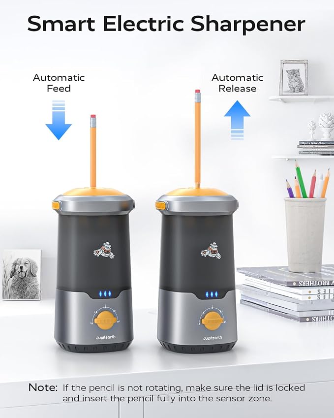 JUPITEARTH Electric Pencil Sharpener - Image 2