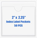 Origin-Joy 50 PCS Self-Adhesive Index Label Pockets by Origin-Joy