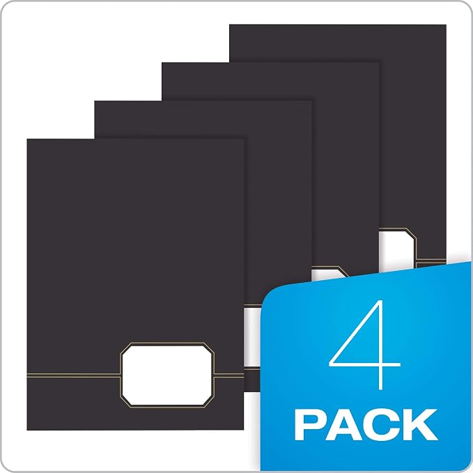 Oxford Monogram Executive Twin Pocket Folders, Letter Size, 4 Pack - Image 5