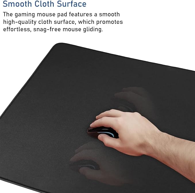 Large Mouse Pad, Durable Non-Slip Natural Rubber Base Desk Mousepad - Image 3
