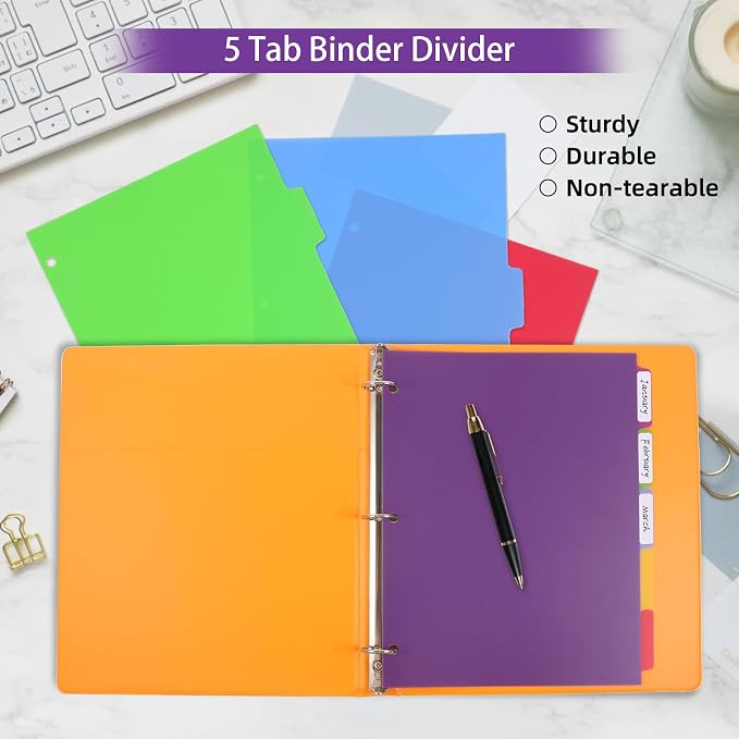 3 Sets Colorful Binder Dividers - Image 5
