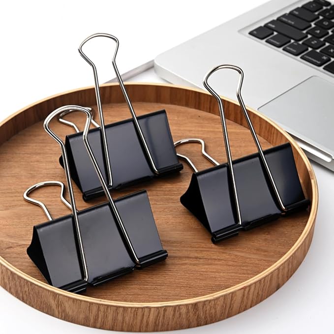 Extra Large Binder Clips 3 inch super big Binder Clips 6 Pack Big Metal Paper - Image 8