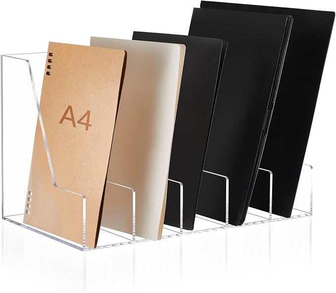 Suzile Clear Acrylic Magazine File Holder by Suzile