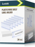 Lenink 30Pcs Wire Shelf Label Holders, Plastic Wire Rack Label Holder, by Lenink