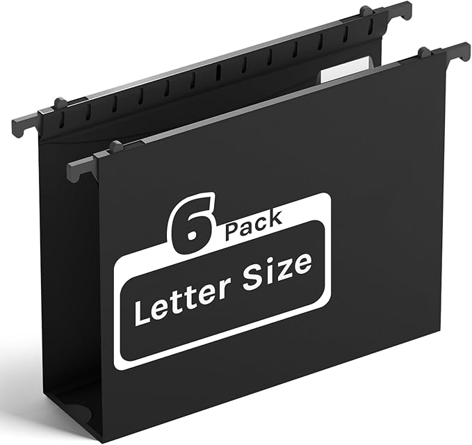 Ansook Extra Capacity Hanging File Folder Letter Size, Heavy Duty 2" Expansion by Ansook