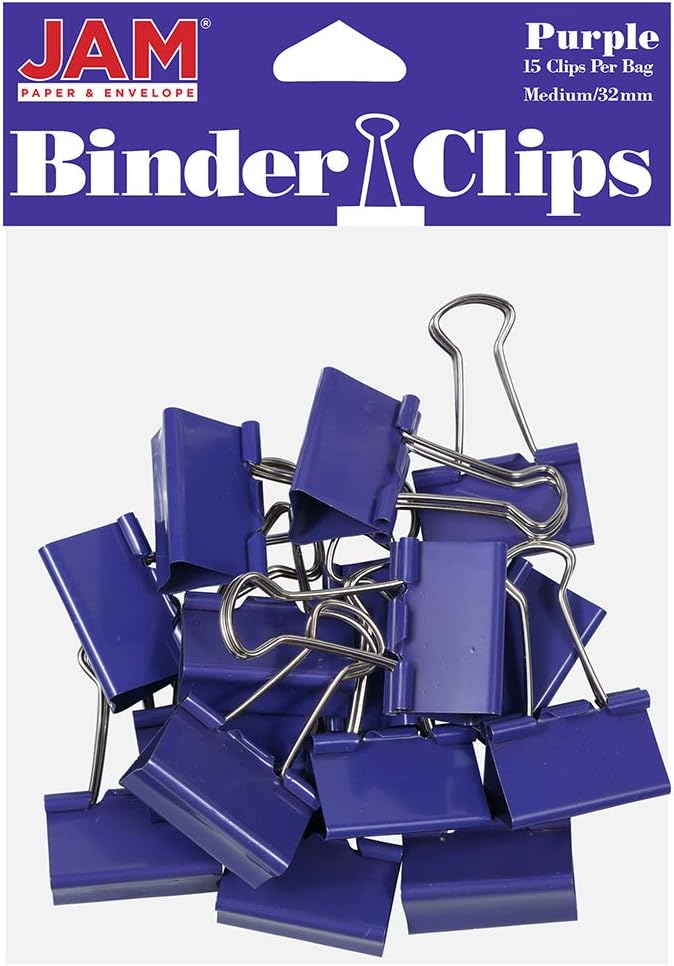 JAM PAPER Colorful Binder Clips by JAMPaper