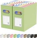 Oterri File Organizer Box, Portable Collapsible Cardboard File Folder Organizer by Oterri
