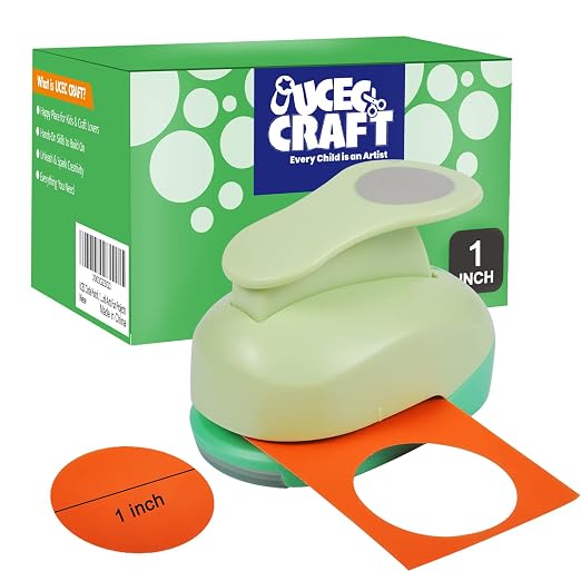 UCEC 1 Inch Circle Punch, Circle Hole Punch, Paper Punch, Paper Punches Craft by UCEC