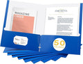 Zzrywuty File folders with Pockets, 50 Pack Paper Folders with Card Slot by Zzrywuty