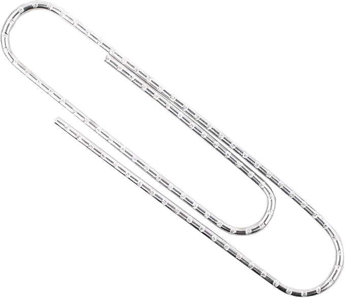 ACCO Jumbo Paper Clips, Steel Wire, 20 Sheet Capacity, 1 Box of 100 Clips - Image 2