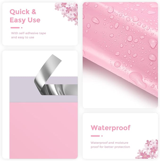 Metronic Poly Mailers 10X13 100 Pack, Strong Adhesive Shipping Envelopes - Image 7