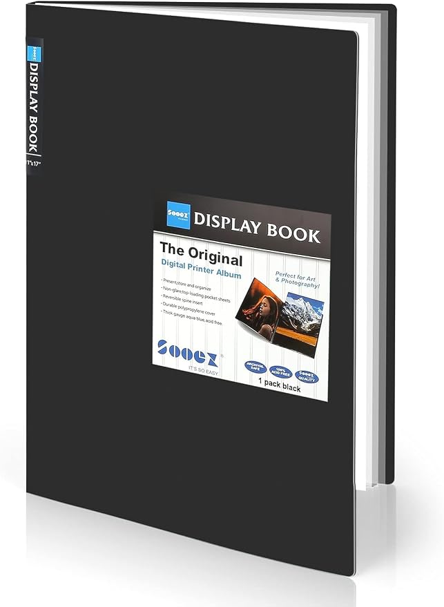 Sooez Art Portfolios 12"x18", Large Portfolio Folder by Sooez
