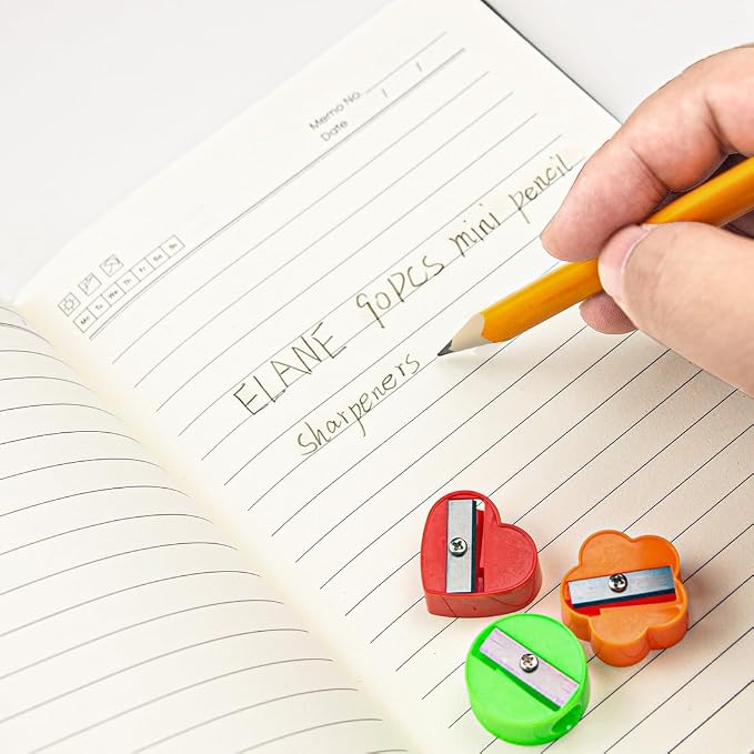 ELANE 90 Pcs Mini Pencil Sharpener, Manual Pencil Sharpeners Bulk Pencil - Image 4