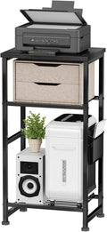Industrial 3 Tier Printer Stand, Home Printer Wood Table by MWQ
