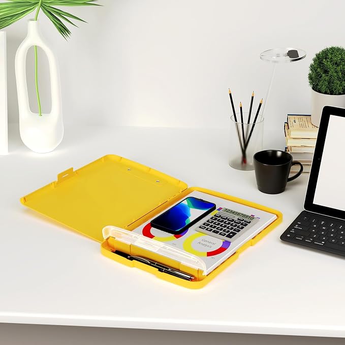 Piasoenc Clipboard with Storage, 8.5 x 11 Organization Box with Pen Holder and - Image 7