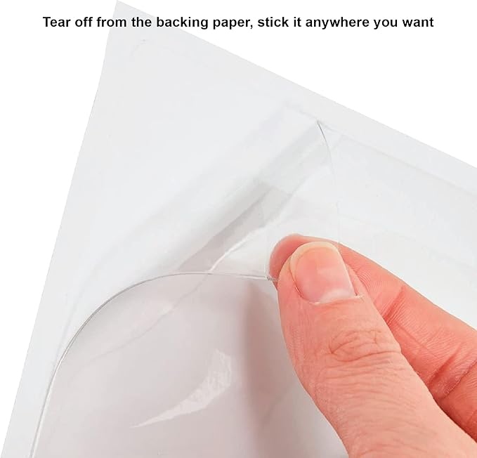 IMAGAME Clear Adhesive 4" x 6" Index Card Pockets, Labels Holders, 50 Pack | - Image 6