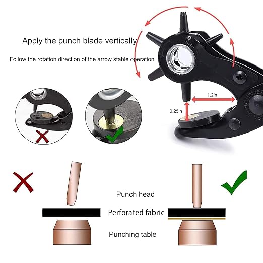 Leather Hole Punch, Belt Hole Puncher - Image 7
