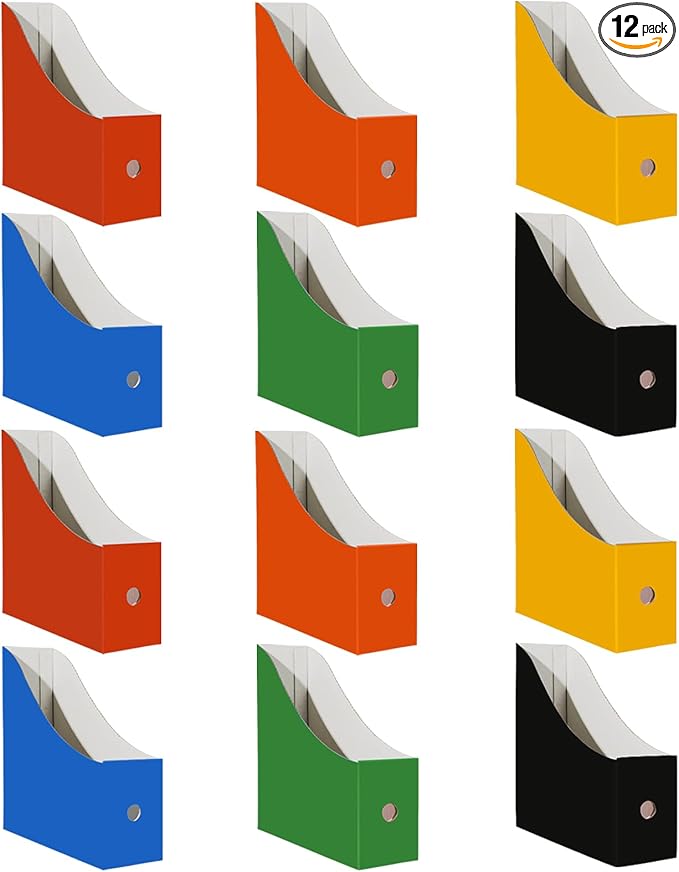 Limitliho 12 Pack Cardboard Magazine File Holder by Limitliho