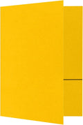 9 x 12 Presentation Folders in 100 lb. Sunflower by LUXPaper