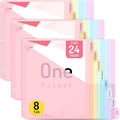 Forvencer 24 Count Dividers for 3 Ring Binder, 8 tabs Binder Dividers by Forvencer